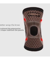 Rodillera Compresión Fibra De Cobre Alivio Artritis Cooper - Imagen 7