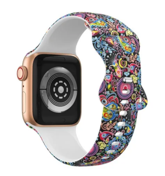 Correas Banda Con Diseño Iwatch Applewatch 38/40/41mm - Imagen 2