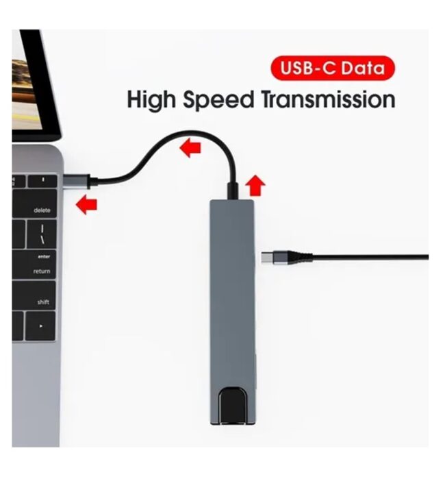 Hub Adaptador Usb Tipo C 8 En 1 Macbook / iPad / Windows - Imagen 2